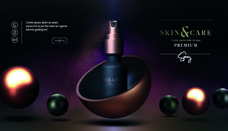 矢量護膚品廣告海報設計的藝術與技巧