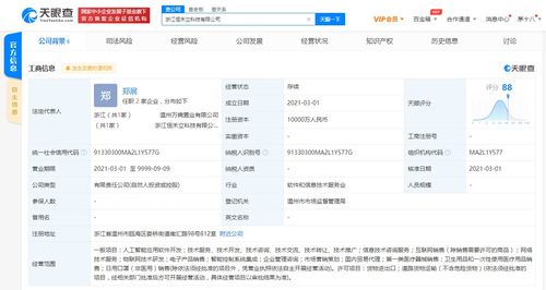 森馬關聯企業浙江參股新公司，布局人工智能軟件開發領域